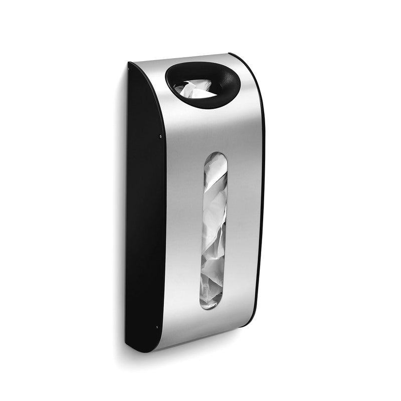 simplehuman Wall Mount Grocery Bag Dispenser, Brushed Stainless Steel - Image 2