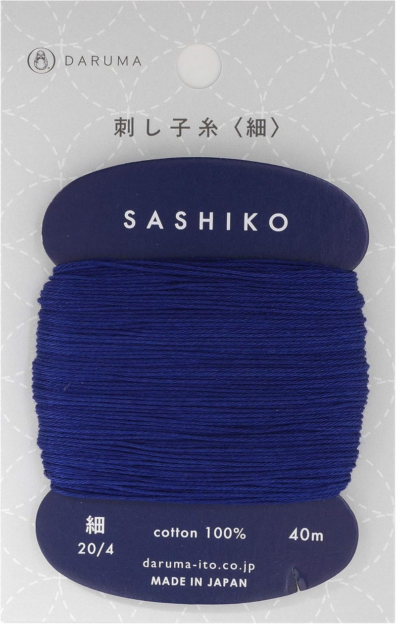 Daruma Yokota 01-2400 Dharma Sashiko Thread (Thin) Card Wound Col.215 15.6 ft (40 m) - Image 2