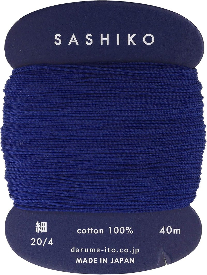 Daruma Yokota 01-2400 Dharma Sashiko Thread (Thin) Card Wound Col.215 15.6 ft (40 m) - Image 1