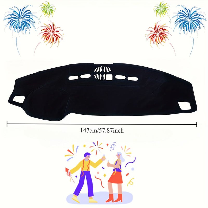 Custom Dash Cover Compatible With Land Rover Range Rover Sport 2006 2007 2008 2009 Left Hand Drive Black Non Slip Dashboard Cover For Car Interior Accessories - Image 2