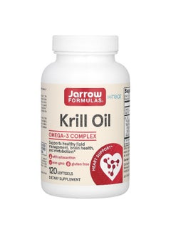 jarrow formulas Jarrow Formulas, Krill Oil, 1,200 mg, 120 Softgels (600 mg per Softgel)  - Image 1