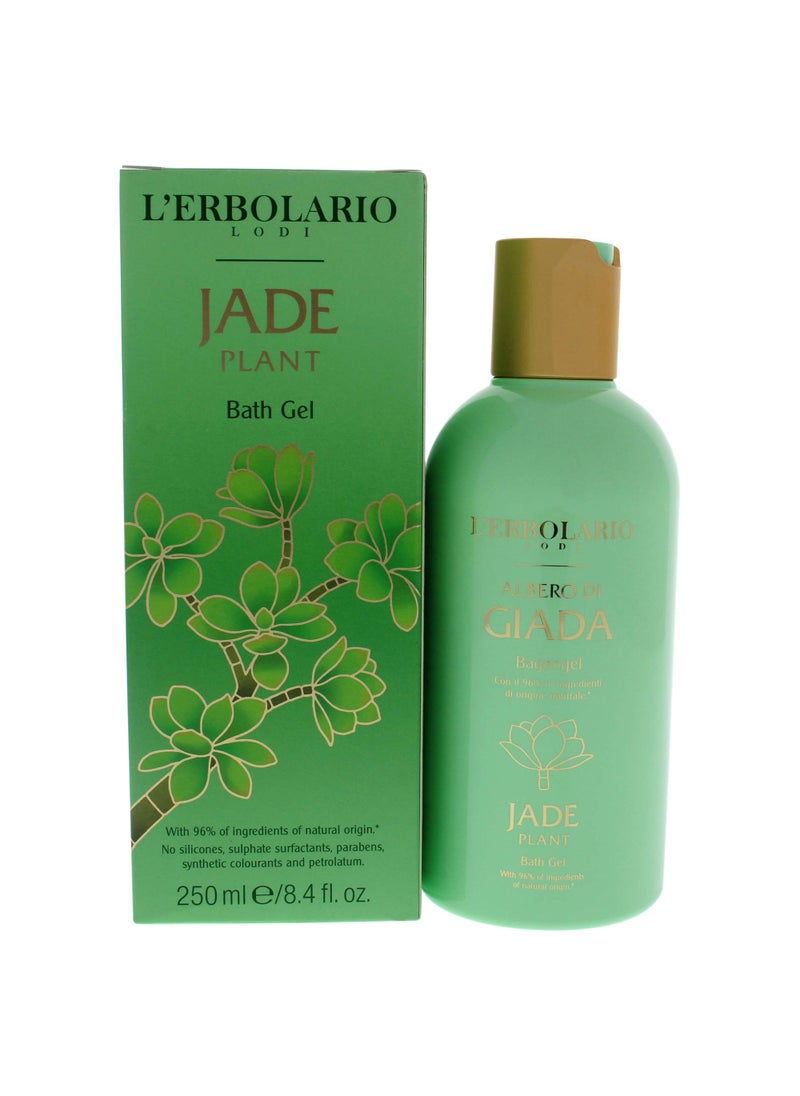L'Erbolario L'Erbolario Jade Plant Bath Gel - Green And Floral Fragrance - Gentle Formula - Has Effective Moisturizing And Protective Properties - Suitable For Even The Most Delicate Skin - Paraben Free - 8.4 Oz 