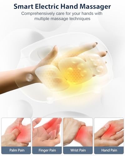 CINCOM Hand Massager Cordless Hand Massager with Heat and Compression for Arthritis and Carpal Tunnel - Image 5