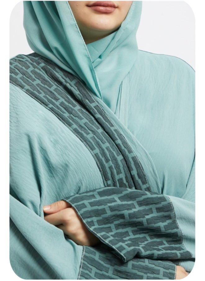 Evva Luxury Saudi Abaya for Women – Elegant Open Front Modest Wear in PremiumEvva Luxury Saudi Abaya for Women – Elegant Open Front Modest Wear in Premium Fabric – Ideal for Ramadan, Eid, and Everyday Elegance  - Image 3