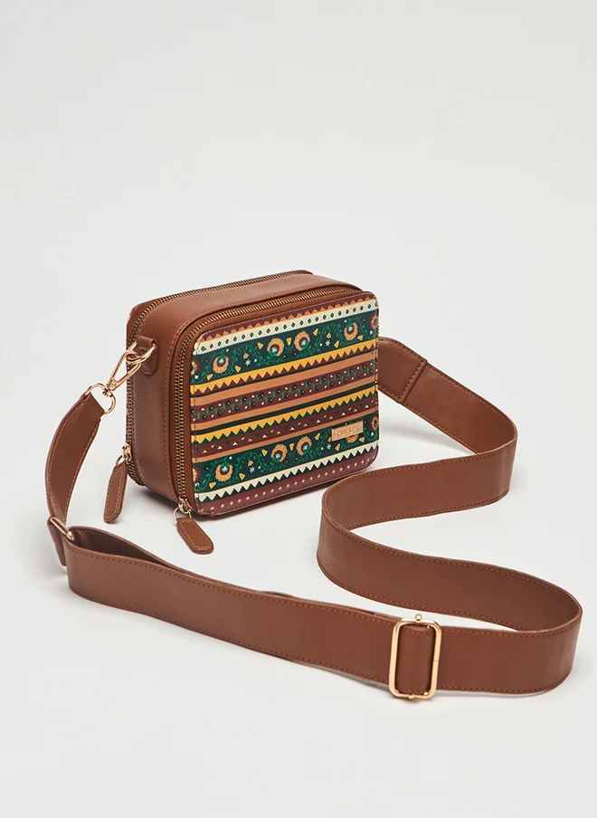 تشومباك The Jaipur Money Bag Sling  - Floral | Digital Nomad