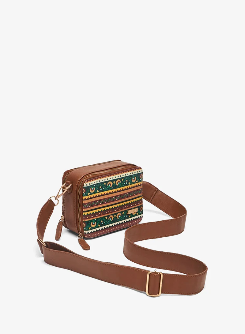 تشومباك The Jaipur Money Bag Sling  - Floral | Digital Nomad