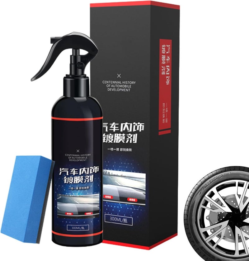 Auto Trim Restorer - 300ml Interior Cleaner - Auto Interior Coating Agent | for Vehicle Automotive SUV RV Dashboard Door Panel Center Console Bumper - Image 1