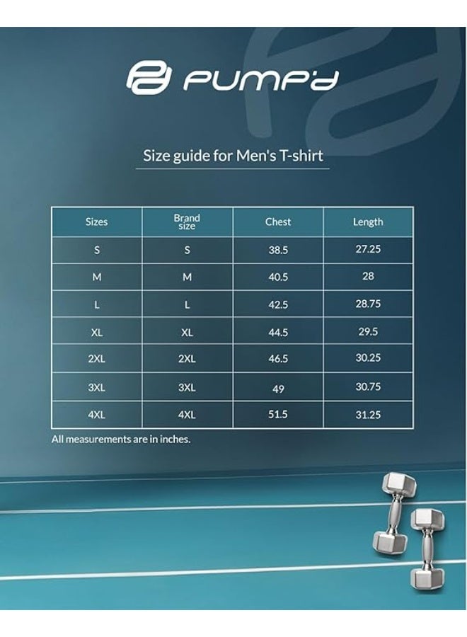 pump'd قميص أثليجر الأنيق للرجال للنادي الرياضي - تقنية الجافة، مضاد للروائح، خفيف الوزن، لحامات ناعمة، حماية من الأشعة فوق البنفسجية | تيشيرتات التمارين لراحة الحياة اليومية للرجل | الجري | أسلوب الحياة النشط للإنسان - Image 5