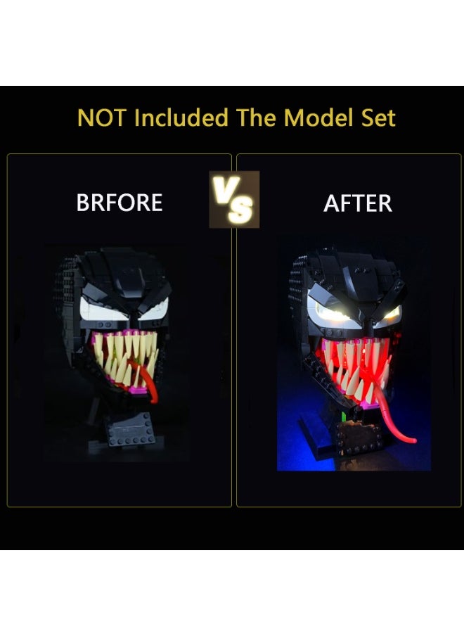 BRIXSPARK - BRIXSPARK Led Lighting Kits for （Venom 76187 Collectible）-Lights Set Compatible with Lego 76187 Building Blocks Model- Not Include The Lego Set (Classic Version) - Image 1