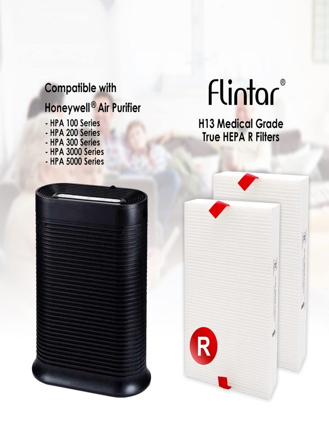 Flintar Replacement Filter R, Compatible with Honeywell Air Purifier HPA300, HPA200, HPA 100 and HPA 5000 Series, HRF-R2, 2-Pack - Image 2