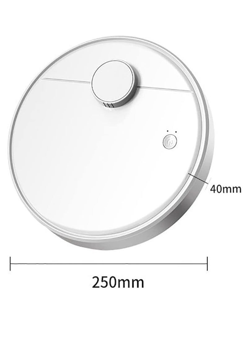 Sweeping Robot Vacuum Cleaner, 3-in-1 Smart Robot Vacuum with Smart Chip Obstacle Avoidance Sensing, Slim Design, Low Noise, for Carpets, Hard Floors, Pet Hair