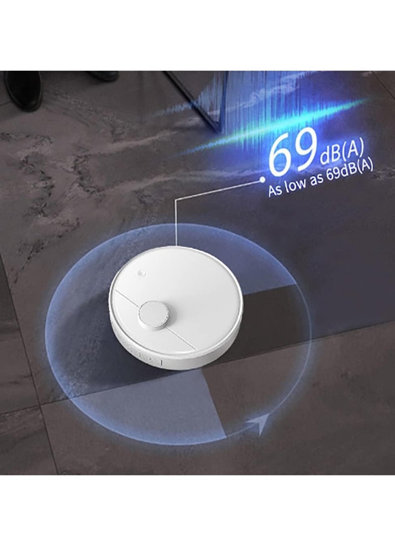 Sweeping Robot Vacuum Cleaner, 3-in-1 Smart Robot Vacuum with Smart Chip Obstacle Avoidance Sensing, Slim Design, Low Noise, for Carpets, Hard Floors, Pet Hair