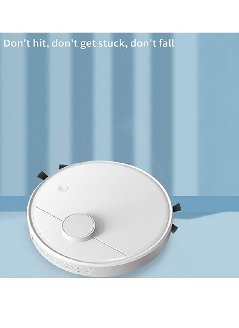 Sweeping Robot Vacuum Cleaner, 3-in-1 Smart Robot Vacuum with Smart Chip Obstacle Avoidance Sensing, Slim Design, Low Noise, for Carpets, Hard Floors, Pet Hair