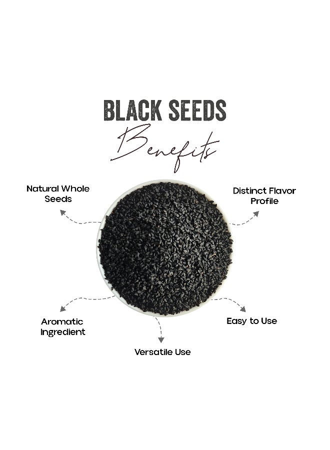 OGOC Black Seeds Nigella Sativa Kalonji Nigella Habbat Al Barakah Aromatic Whole Seeds Traditional Spice for Breads Pickles Seasoning Cooking - Image 2