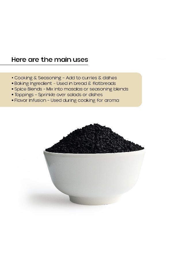 OGOC Black Seeds Nigella Sativa Kalonji Nigella Habbat Al Barakah Aromatic Whole Seeds Traditional Spice for Breads Pickles Seasoning Cooking - Image 3