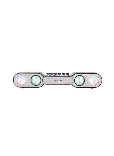 Krypton Gaming Wireless Speaker | USB, TF Card, Bluetooth, FM Radio/ RGB Lighting, Keyboard Button Design, Type-C Fast Charging, 3-4 Hours Working Time | KNMS5483