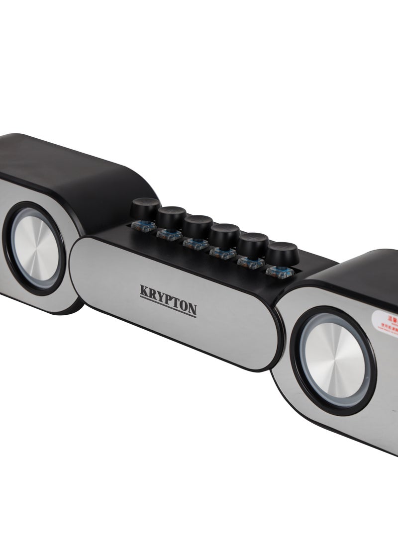 KRYPTON - Krypton Gaming Wireless Speaker | USB, TF Card, Bluetooth, FM Radio/ RGB Lighting, Keyboard Button Design, Type-C Fast Charging, 3-4 Hours Working Time | KNMS5483 - Image 1