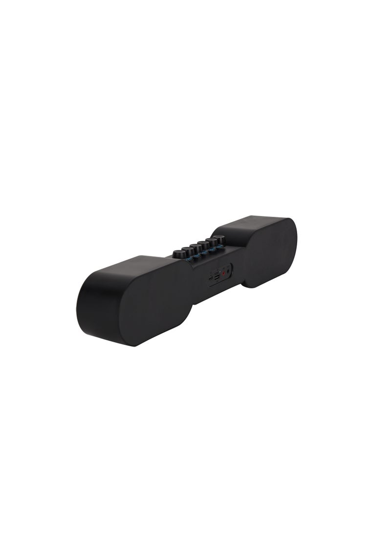 KRYPTON - Krypton Gaming Wireless Speaker | USB, TF Card, Bluetooth, FM Radio/ RGB Lighting, Keyboard Button Design, Type-C Fast Charging, 3-4 Hours Working Time | KNMS5483 - Image 1