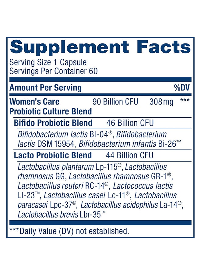 Renew Life Probiotics For Women 90 Billion Cfu d Shelf Stable Soy Dairy And Gluten Free 60 Capsules - Image 5