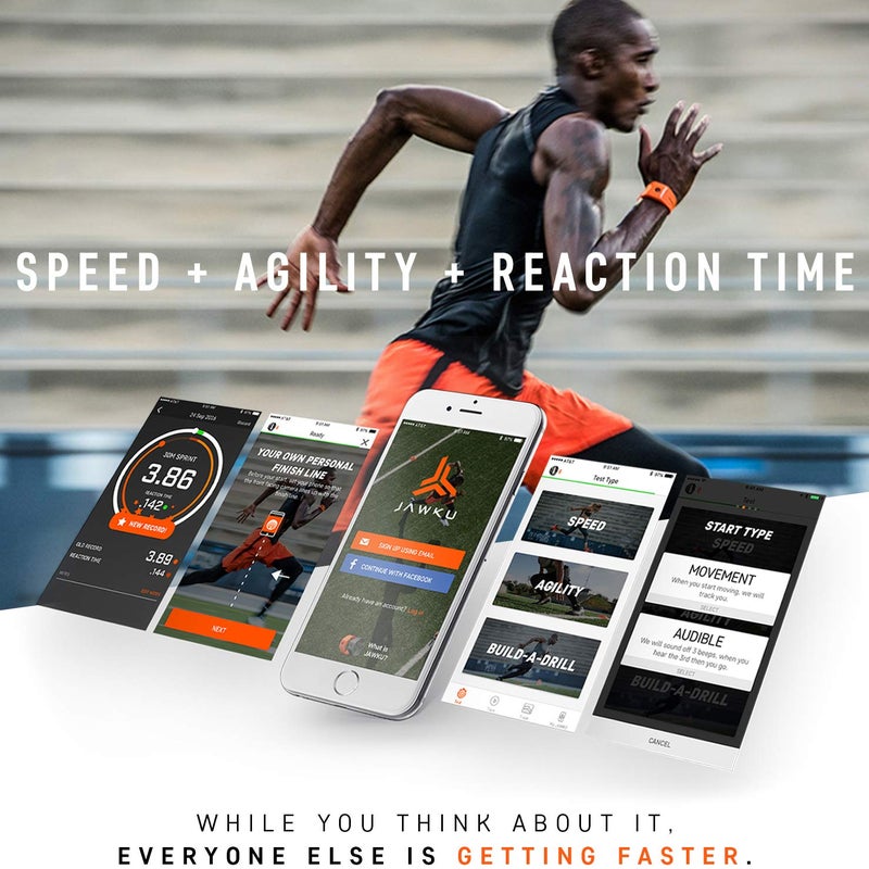JAWKU Speed - The First Wearable to Measure Sprint Speed, Agility, Reaction Time/Test, Train and Track Performance (Black) - Image 3