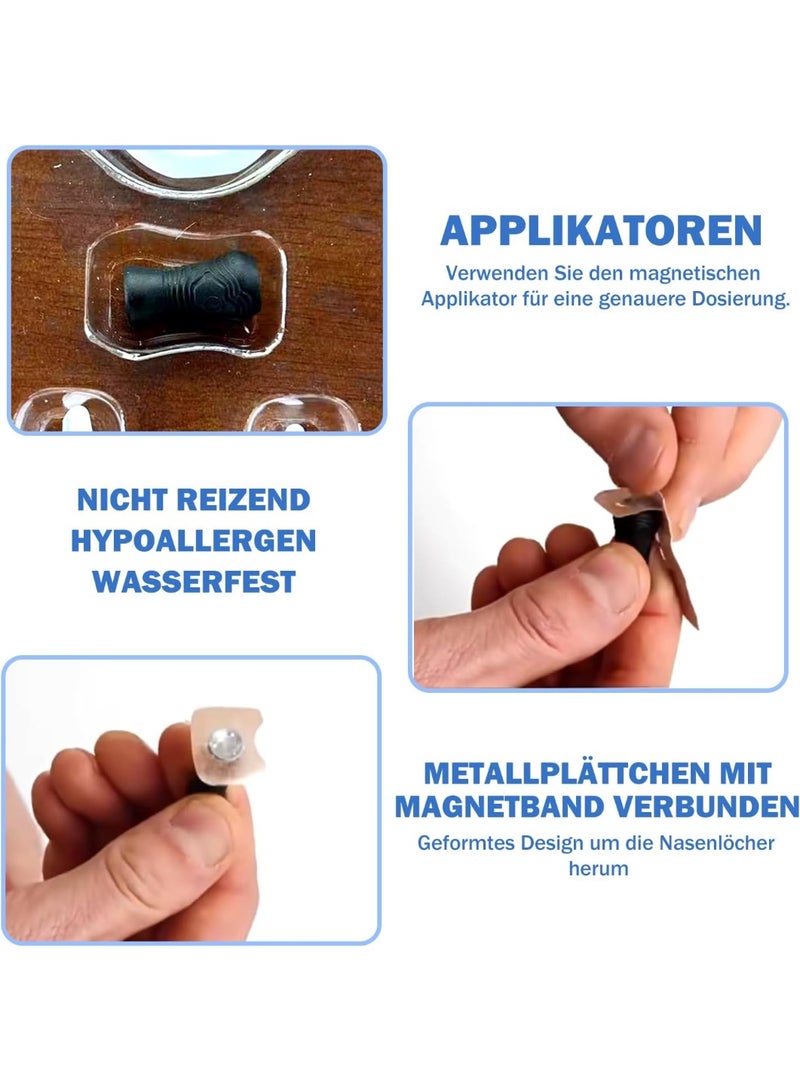 شرائط أنف مغناطيسية مضادة للشخير، رقعة أنف آمنة وفعالة لتنفس أفضل، عبوة من 15 قطعة - Image 2