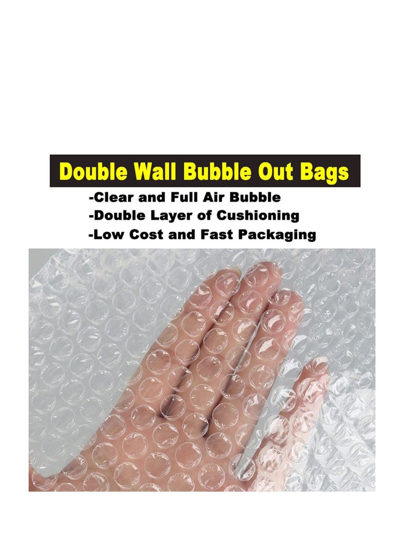 SYOSI Clear Bubble Out Bag and Pouches Protective Bubble Pouch Double Walled Cushioning Bags Thickening Shockproof Foam Bags for Shipping Storage and Moving  - Image 3