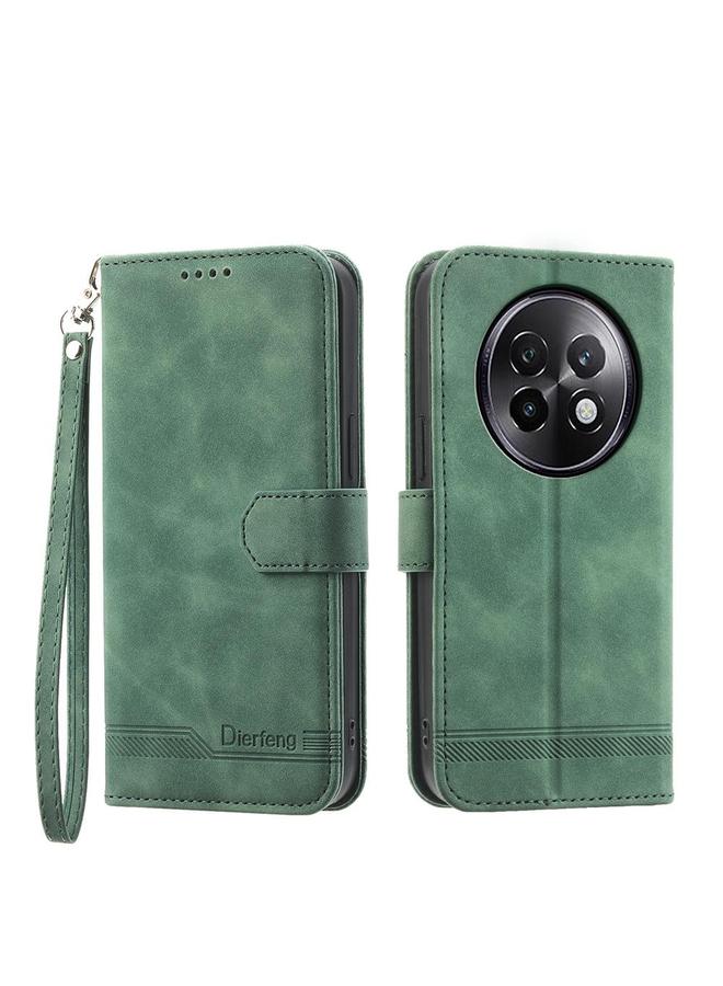 S-TOP Case For Realme 13+ Dierfeng Dream Line TPU Hybrid PU Leather Phone Case - Image 1