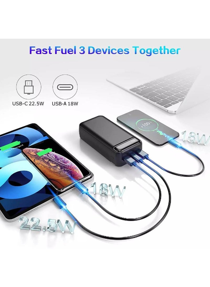 High-Capacity 50000mAh Power Bank - 22.5W Fast Charge & PD 20W, Portable Charger for Multiple Devices