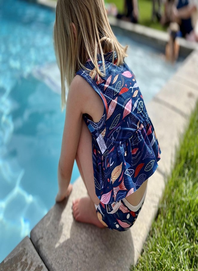 ALVABABY Swim Diaper with Matching Top, Baby Reusable Toddler Swimsuit,Infant Bathing Sleeveless Tankini Swimwear ZSWT20A - Image 2