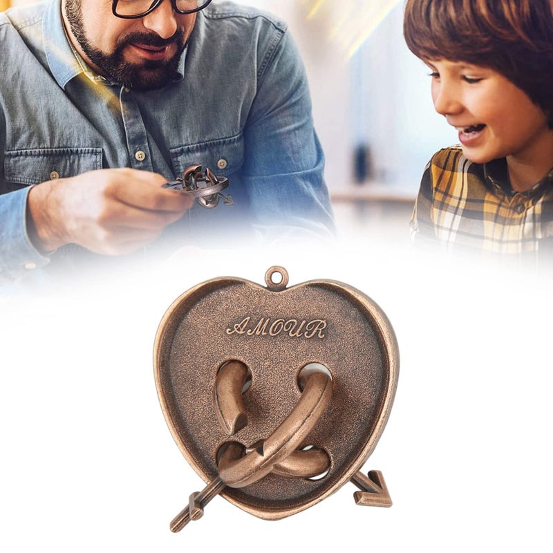 Metal Brain Teaser Puzzle 3D Unlock Interlocking Game For Adults - Image 5