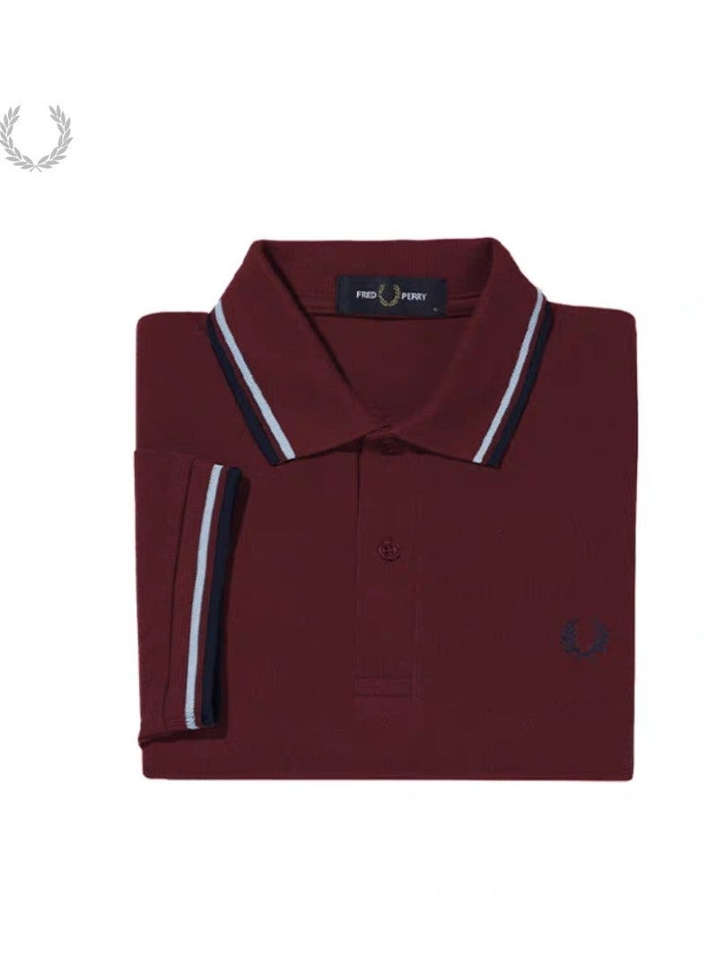 FRED PERRY تي شيرت بولو مطبوع بشعار أساسي - Image 1