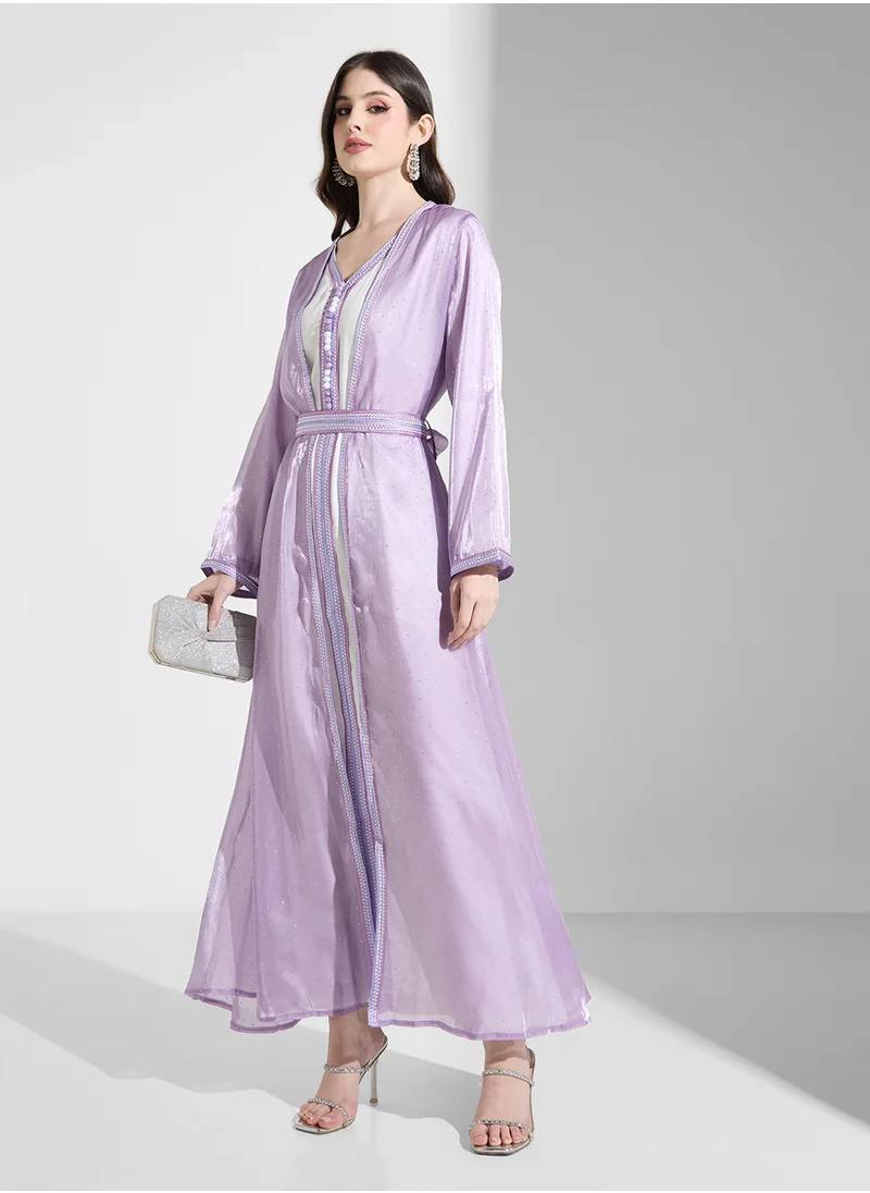 Khizana Abaya With Sleeveless Inner