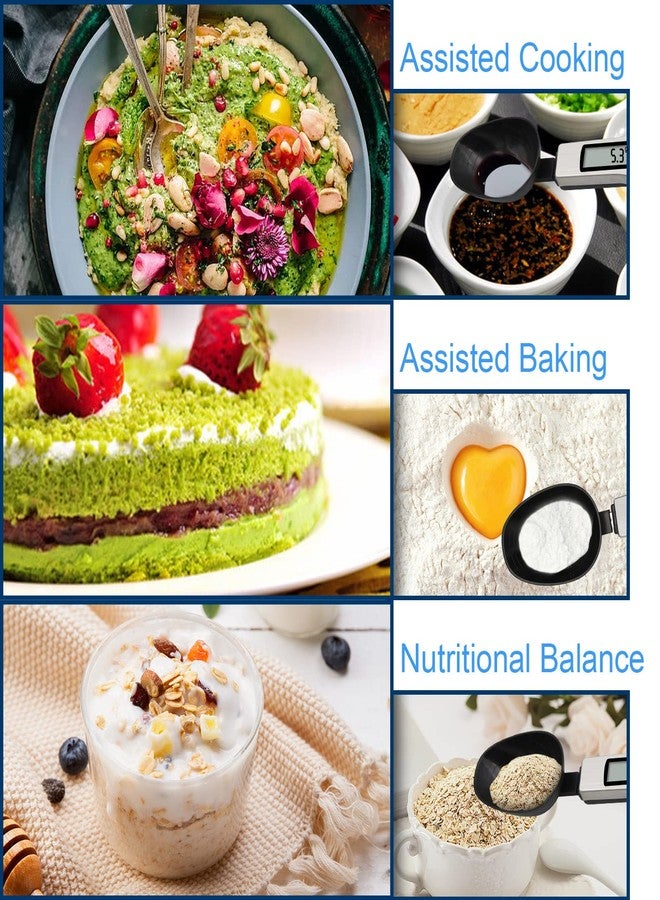 3T6B Kitchen Digital Measuring Spoon Food Scale Digital Multi-Function Small Digital Spoon Scale, Weight from 0.1 Grams to 500 Grams Support Unit g/oz/gn/ct (with 2 AAA Batteries)-LCD Display - Image 4