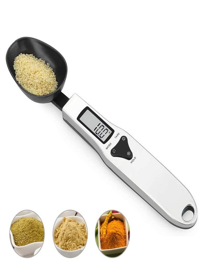 3T6B Kitchen Digital Measuring Spoon Food Scale Digital Multi-Function Small Digital Spoon Scale, Weight from 0.1 Grams to 500 Grams Support Unit g/oz/gn/ct (with 2 AAA Batteries)-LCD Display - Image 1