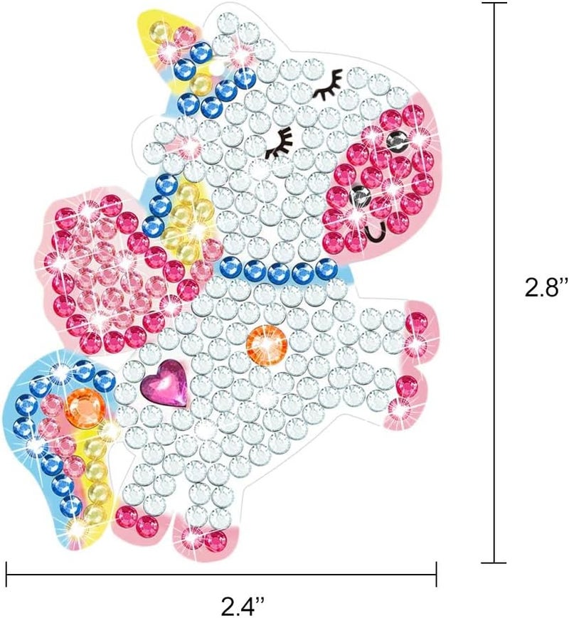 ORIENTAL CHERRY Arts and Crafts for Kids Ages 8-12 - Make Your Own GEM Keychains - 5D Diamond Art Painting by Numbers Kits Girls Kids Ages 3-5 4-6 6-8 Toys Birthday Easter Basket Stuffers Christmas Stocking Gifts - Image 3