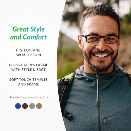 SPORTEX SAV Men's Ar4160 Reading Glasses - Flexible, Durable, Ultra-Lightweight, High-Performance Readers For Men - Image 4