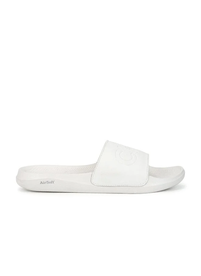 CHUPPS Chupps White Casual Sliders for Men