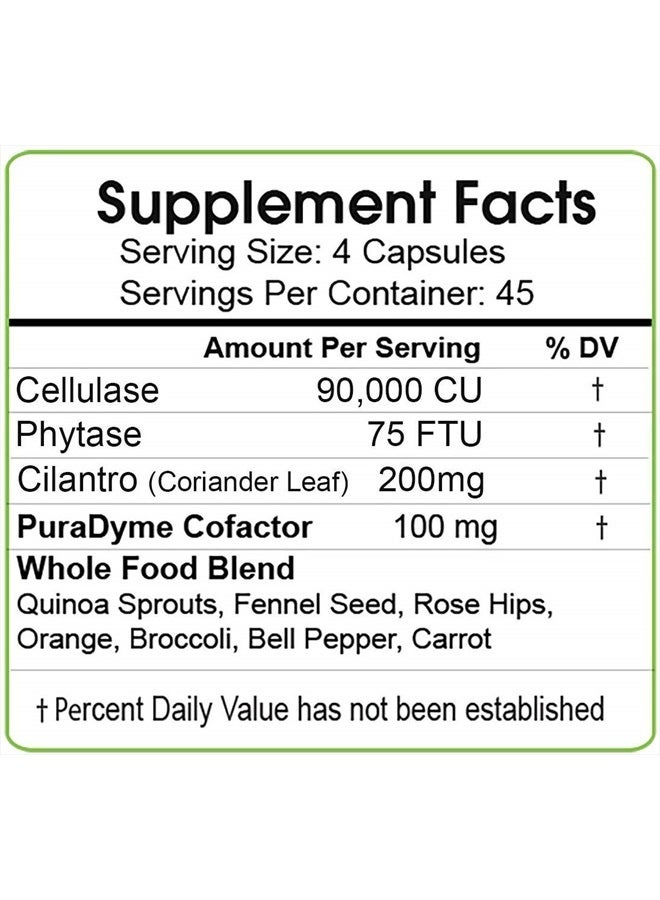 PuraDyme Cellulase Individual Enzyme - 180 Capsules - Image 4