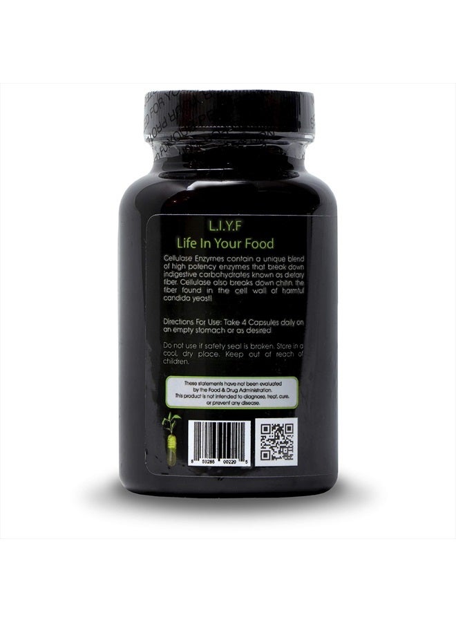 PuraDyme Cellulase Individual Enzyme - 180 Capsules - Image 3
