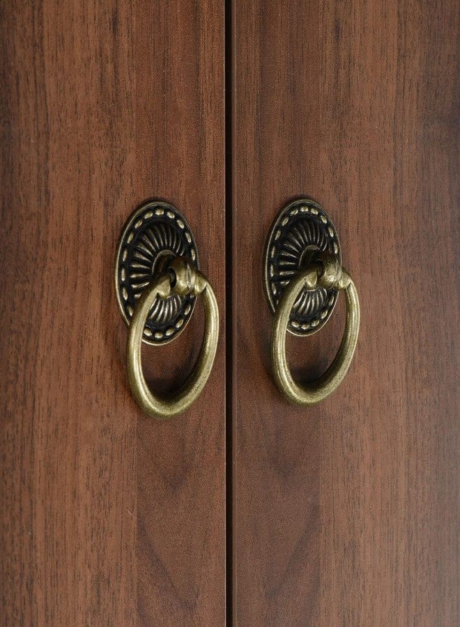 AYLIFU 4-Piece Antique Bronze Knob Handle Drawer Ring Single Hole Pull Ring with Matching Screws,Suitable for Drawer chests Vanity cabinets Jewelry Boxes - Image 5