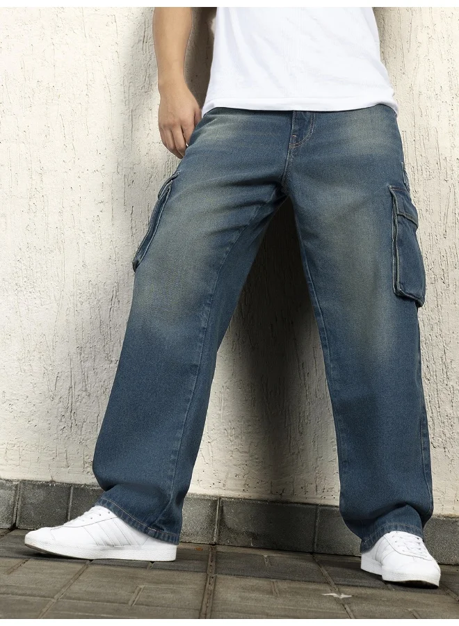 هوبرهولمي Men Indigo Jeans - Relaxed Fit for Effortless Style