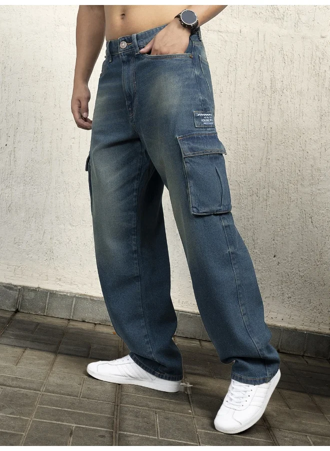 هوبرهولمي Men Indigo Jeans - Relaxed Fit for Effortless Style