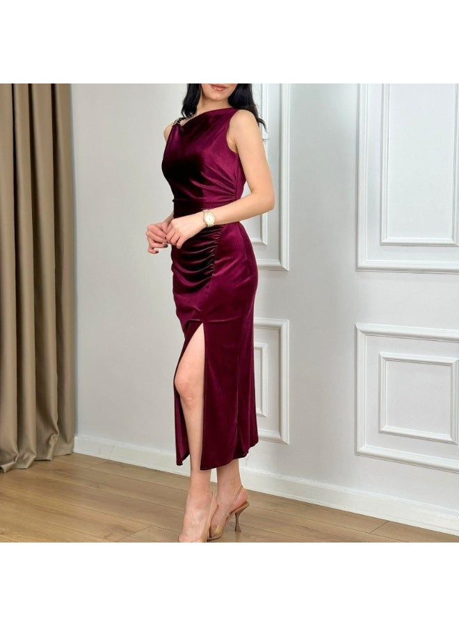 JOY Turkish velvet midi dress - Image 2