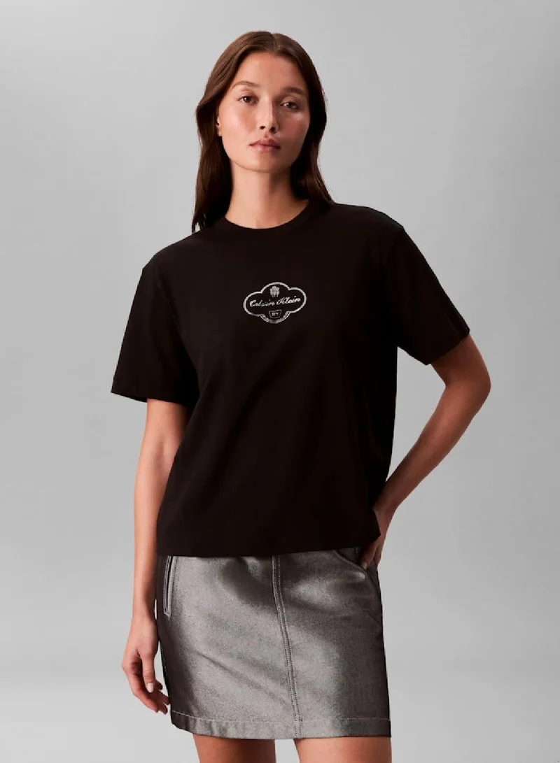 Cocktail Logo Graphic Boxy T-Shirt