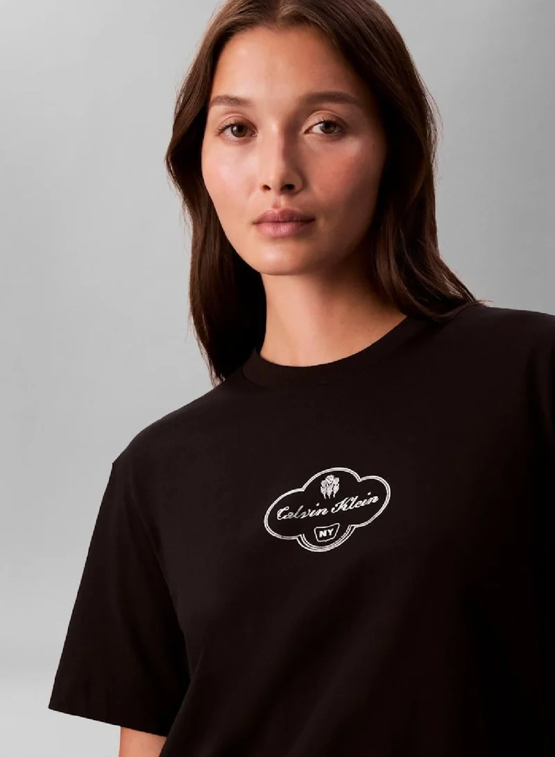 Calvin Klein Jeans Cocktail Logo Graphic Boxy T-Shirt