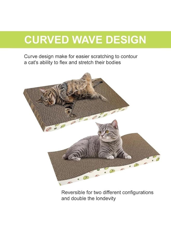 NeoStyle Cat Scratching Board, Indoor Cat Scratching Board with Catnip, Wear-resistant, Protect Furniture from Damage, Suitable for Cats(Wavy (2pcs)) - Image 4
