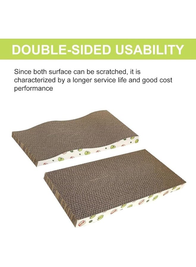 NeoStyle Cat Scratching Board, Indoor Cat Scratching Board with Catnip, Wear-resistant, Protect Furniture from Damage, Suitable for Cats(Wavy (2pcs)) - Image 5