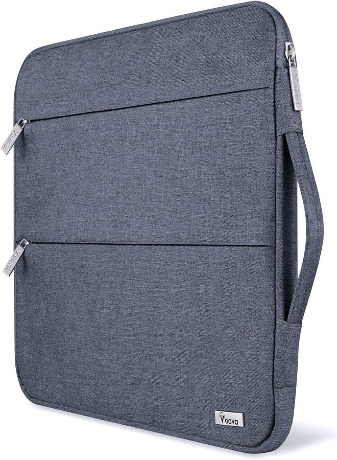 Voova 15.6 16 Inch Laptop Sleeve Case Compatible with MacBook Pro 16 M1/M2/M3/M4 Max 2019-2025, 15.6-16” Hp Lenovo Acer Asus, Waterproof Slim Computer Bag Cover with Handle, Dark Grey - Image 1