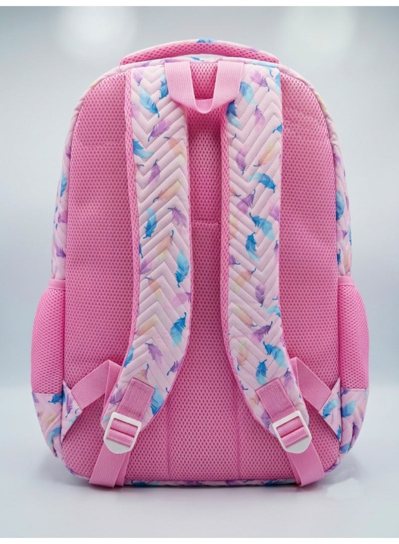 Large trendy school baded multizips bag backpack - Image 3