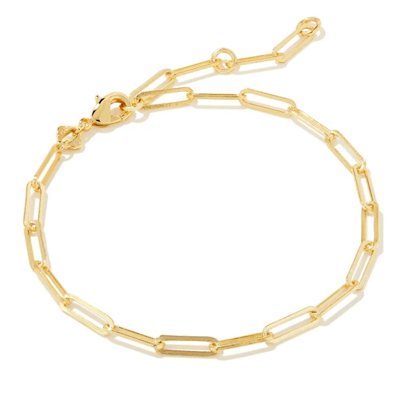 Kendra Scott Courtney Paperclip Bracelet in 14k Gold-Plated Brass, Fashion Jewelry for Women - Image 1